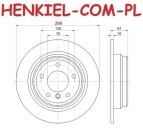 Tarcza hamulcowa pełna MIKODA 0427 - BMW 5 (E39) - OŚ TYLNA