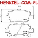 Klocki hamulcowe TEXTAR 2466401 - TOYOTA AURIS (_E15_,_E18_) AURIS TOURING SPORTS (_E18_) AURIS VAN (_E18_) COROLLA sedan (_E15_,_E18_,ZRE17_) - OŚ TYLNA