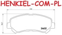 Klocki hamulcowe MIKODA 71533 - NISSAN QASHQAI/QASHQAI +2 I (J10,JJ10) X-TRAIL (T31) - OŚ PRZEDNIA 