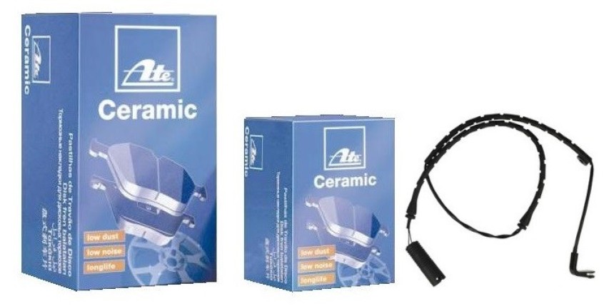 Klocki hamulcowe ceramiczne ATE 13.0470-7167.2 + CZUJNIK MAXGEAR 34356764298/MG - BMW 5 (E60, E61) - OŚ PRZEDNIA