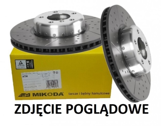 Tarcza hamulcowa wentylowana MIKODA 0481 GT nawiercana, nacinana - BMW 1 (F20, F21) 2 (F22,F23, F87) 3 (F30, F31,F80) 4 (F32, F36, F82) - OŚ TYLNA