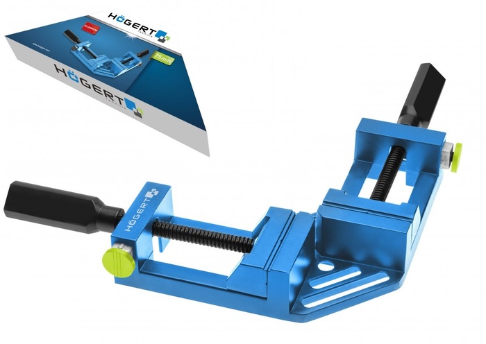 ŚCISK KĄTOWY STOLARSKI IMADŁO NAROŻNE KĄTOWE 75mm HOGERT HT3B960