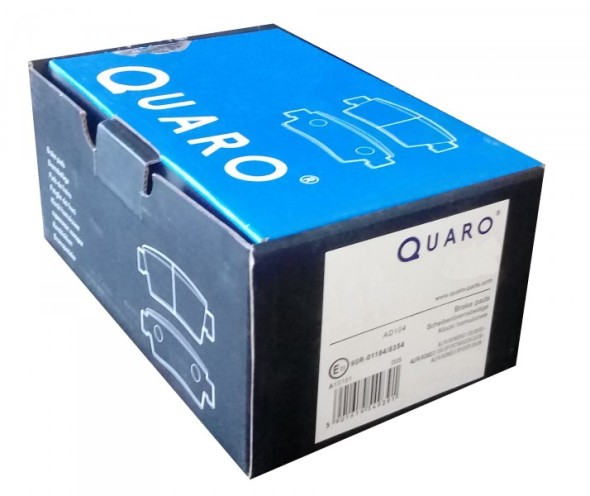 Klocki hamulcowe QUARO QP5250 - CITROEN C5 III (RD_) C5 III Break (RW_) PEUGEOT 407 (6D_) 407 Coupe (6C_) 407 SW (6E_) 508 I (8D_) 508 SW I (8E_) - OŚ PRZEDNIA