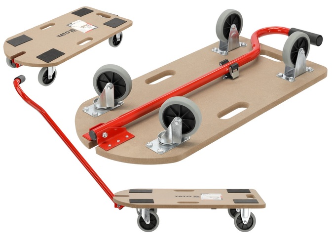 WÓZEK PLATFORMA TRANSPORTOWA Z DYSZLEM DO MEBLI AGD 250kg YATO YT-37423