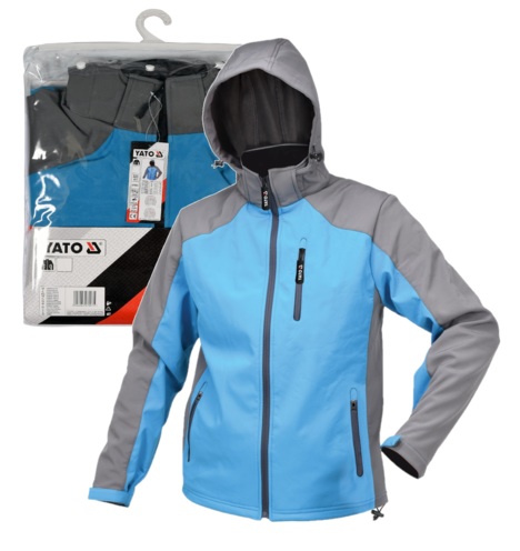 KURTKA BLUZA SOFTSHELL NIEBIESKO-SZARA YATO YT-79564 rozmiar XXL 2XL