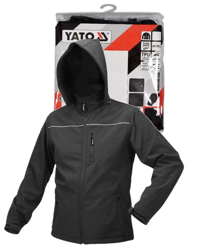 KURTKA BLUZA SOFTSHELL CZARNA YATO YT-79552 rozmiar L