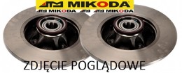 Tarcza hamulcowa pełna z łożyskiem i pierścieniem ABS MIKODA 1770L - RENAULT MEGANE III Grandtour (KZ0/1) MEGANE CC (EZ0/1_) SCÉNIC III (JZ0/1_) GRAND SCÉNIC III (JZ0/1_) - OŚ TYLNA