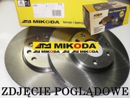 Tarcze hamulcowe wentylowane MIKODA 0466 + KLOCKI ICER 182004 - BMW X3 (F25) X4 (F26) - OŚ TYLNA