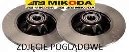 Tarcza hamulcowa pełna z łożyskiem i pierścieniem ABS MIKODA 0553L - CITROËN C4 PEUGEOT 307 - OŚ TYLNA