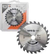 TARCZA WIDIOWA DO CIĘCIA DREWNA 160mm 24T 20mm YATO YT-60480