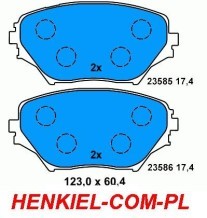 KLOCKI ATE 13.0460-5848.2 TOYOTA RAV 4 II -- PRZÓD 